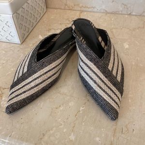 Zara mules. Size 37. Black and tan